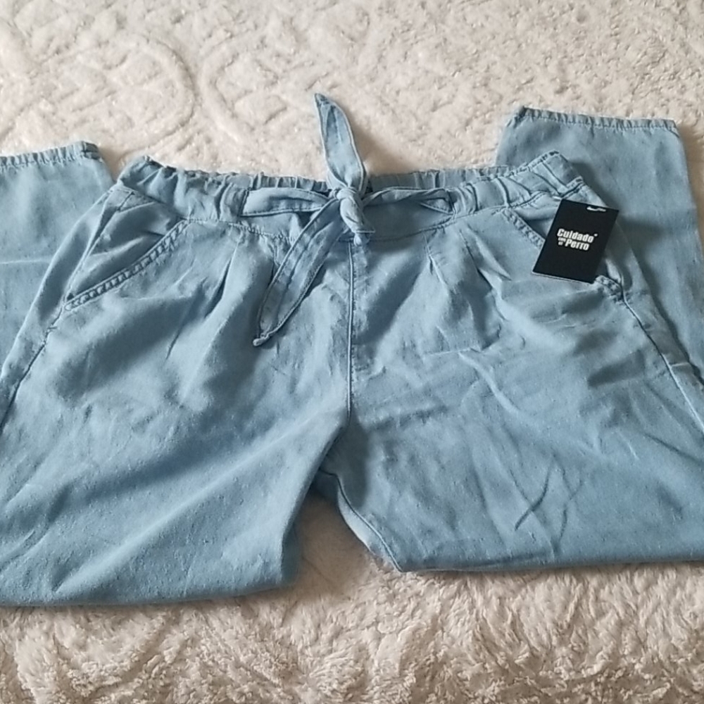 Jean Material Trouser Pants